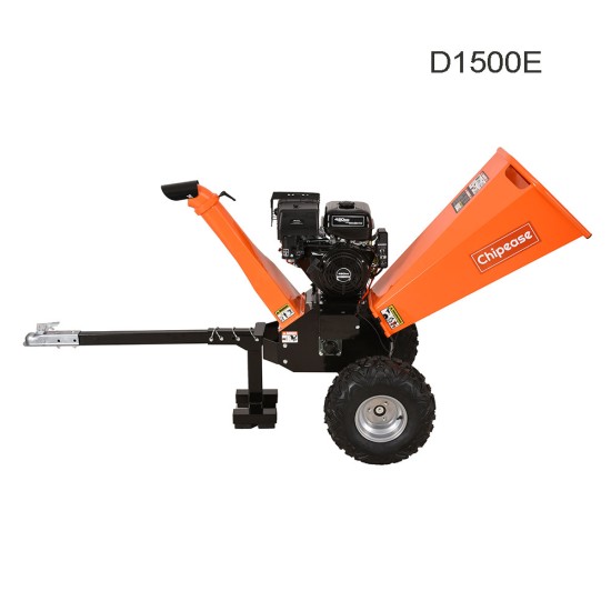 Chipease Wood Chipper Shredder Mulcher 15HP Petrol Pull Start（D1500）