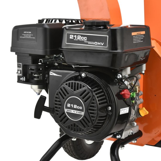 Chipease Wood Chipper Shredder Mulcher 7HP Petrol Pull Start（E700) 