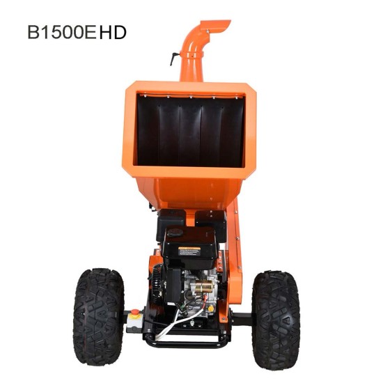 Chipease Wood Chipper  Mulcher 15HP Petrol Electric Start（B1500EHD) 